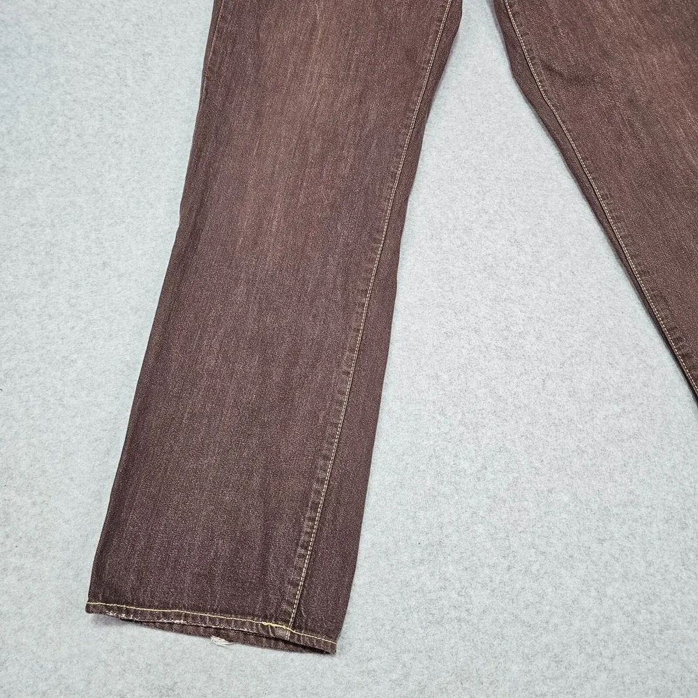 LRG‎ Lifted Research Group Mens Jeans 34x32 Blue Denim Grass Roots Straight Fit